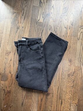 Good American Black Ankle Crop Jeans